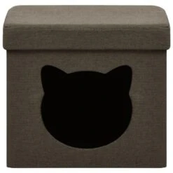 VidaXL Opbergkruk Met Kattenpatroon Inklapbaar Stof Donkerbruin 6 VidaXL Opbergkruk Met Kattenpatroon Inklapbaar Stof Donkerbruin -Relax Verkoop 00c7644ae6c544baae0f1493455c35d5