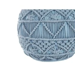 Beliani Poef KAYSERI - Blauw Katoen -Relax Verkoop 01bc7dc2f6204d3da530b439c078f677