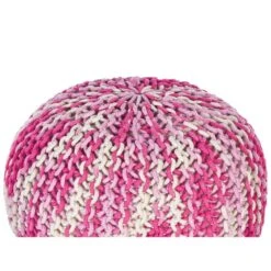 Beliani Poef CONRAD - Wit Katoen -Relax Verkoop 01d64640709646ed96a56212e294f5fb