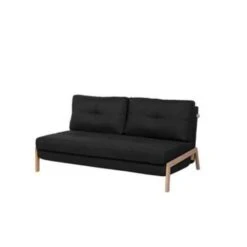 Beliani Tweezitsbank - EDLAND Zwart Polyester -Relax Verkoop 03f323041d6d41749dd3b6383f0a96f7