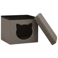 VidaXL Opbergkruk Met Kattenpatroon Inklapbaar Stof Taupe 7 VidaXL Opbergkruk Met Kattenpatroon Inklapbaar Stof Taupe -Relax Verkoop 09621ec74f814eec8e4c1c02ae18ce8e