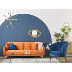 Beliani Driezitsbank - LUCAN Oranje Fluweel 7 Beliani Driezitsbank - LUCAN Oranje Fluweel -Relax Verkoop 0ab025c3b8544666a513edcfea1f68c8