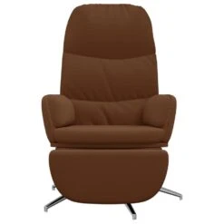 VidaXL Relaxstoel Met Voetensteun Kunstsuède Bruin -Relax Verkoop 0f99479dc6004dcb8635f9d9a78b5d16