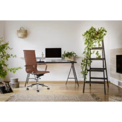 Lifa Living Brisbane PU Leren Bureaustoel Cognac -Relax Verkoop 1000022634 0101