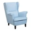 Beliani Oorfauteuil ABSON - Blauw Polyester