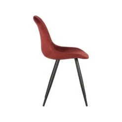 LABEL51 Eetkamerstoel Capri - Rood - Fluweel -Relax Verkoop 1000028340 0102