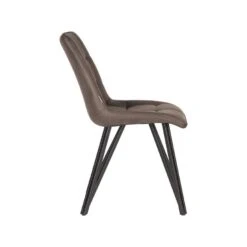 LABEL51 Eetkamerstoel Boaz - Antraciet - Microfiber -Relax Verkoop 1000028341 0102