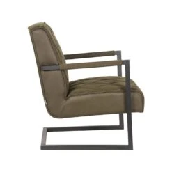 LABEL51 Fauteuil Denmark - Army Green - Microfiber -Relax Verkoop 1000028404 0102