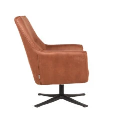 LABEL51 Fauteuil Tod - Cognac - Microfiber -Relax Verkoop 1000028406 0102