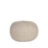 LABEL51 Poef Knitted - Naturel - Katoen - M