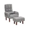 Beliani Fauteuil OLAND - Grijs Polyester
