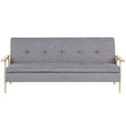 Beliani Driezitsbank - TJORN Grijs Polyester