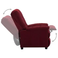 VidaXL Fauteuil Verstelbaar Elektrisch Stof Wijnrood -Relax Verkoop 1000041958 0102