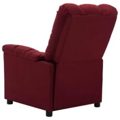 VidaXL Fauteuil Verstelbaar Elektrisch Stof Wijnrood -Relax Verkoop 1000041958 0103