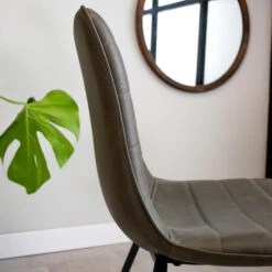 Industriële Eetkamerstoel Mark Groen - Kunstleder - Groen -Relax Verkoop 1000042524 0103