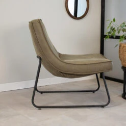 Industriële Fauteuil Groen Lowen Eco Leer - Leder - Groen -Relax Verkoop 1000049293 0102