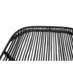 Giga Meubel Eetkamerstoel Zwart Rotan - 66x64x91cm - Sava -Relax Verkoop 1000050512 0102