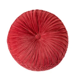 Giga Meubel Poef Rond Roze - 50x50x50cm - Poef Maaike -Relax Verkoop 1000053544 0102