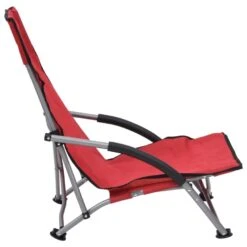 VidaXL Strandstoelen 2 St Inklapbaar Stof Rood -Relax Verkoop 1000056441 0103