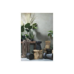 WOOOD Borre Kruk - Hout - Zwart - 40x28x28 -Relax Verkoop 1000057577 0102