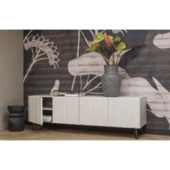 WOOOD Kruk Bikkel - Hout - Zwart - 40x28x28 -Relax Verkoop 1000057583 0102