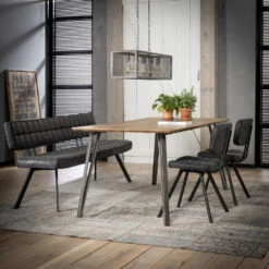 Hoyz - Eetkamerbank 180 Cm - Kunstleer - 4 Personen -Relax Verkoop 1000058887 0102