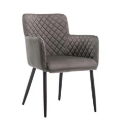 Furnihaus Eetkamerstoel Bryan Velvet Grijs -Relax Verkoop 1000060983 0101