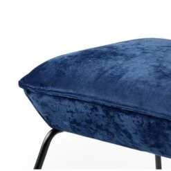 SCOTT - Voetenbankje - Velvet Poef - 57x54x40 Cm - Ideale Bijzet Poef - Insignia -Relax Verkoop 1000064728 0101