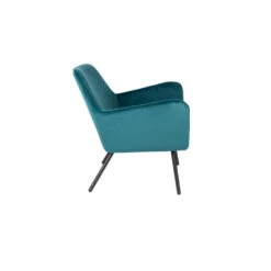 Giga Meubel Fauteuil Velvet Blauw - Zithoogte 42cm - Stoel Bon -Relax Verkoop 1000068562 0102
