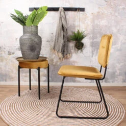 DS4U® Whap 2.0 Eetkamerstoel - Stof - Goudkleurig -Relax Verkoop 1000069446 0103