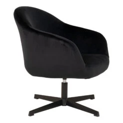 Giga Meubel Loungestoel Stof Zwart - Zithoogte 40,5cm -Relax Verkoop 1000069894 0102