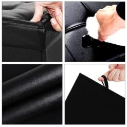 ACAZA Poef - Opvouwbaar - Zonder Poten - Eco-leder - 76 Cm - Zwart -Relax Verkoop 1000070628 0102