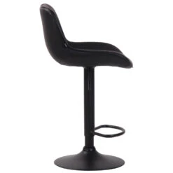 CLP Barkruk Lentini Zwart Frame Kunstleder Zwart -Relax Verkoop 1000071028 0102