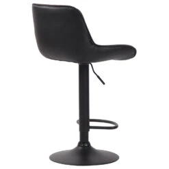 CLP Barkruk Lentini Zwart Frame Kunstleder Zwart -Relax Verkoop 1000071028 0103