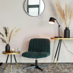 Puur Höfn Fauteuil Ribstof - Stof - Groen -Relax Verkoop 1000074942 0102