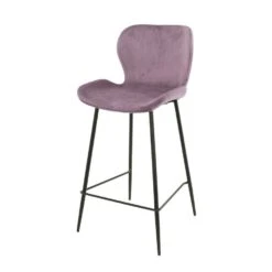 Verona Barstoel 67cm - Stof - Roze -Relax Verkoop 1000076851 0102