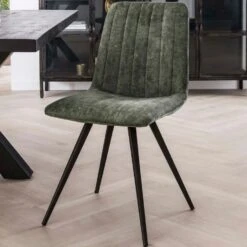 Victor Eetkamerstoel Velvet - Stof - Groen 5 Victor Eetkamerstoel Velvet - Stof - Groen -Relax Verkoop 1000076872 0102