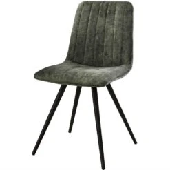 Victor Eetkamerstoel Velvet - Stof - Groen