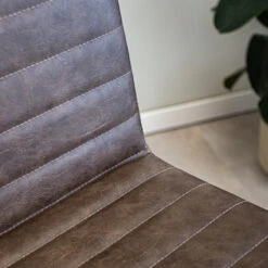 Set Van 2 Barkrukken Industrieel Kuba Taupe Zithoogte 78 Cm Kunstleder -Relax Verkoop 1000078935 0102