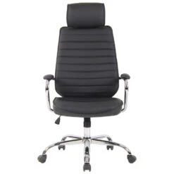 CLP Bureaustoel Rako Leder Zwart -Relax Verkoop 1000080755 0101