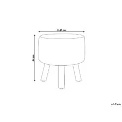 Beliani Hocker MANZAI - Beige Katoen 6 Beliani Hocker MANZAI - Beige Katoen -Relax Verkoop 1000081320 0102