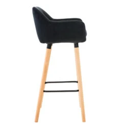 CLP Barkruk Grant Fluweel Zwart -Relax Verkoop 1000082658 0103