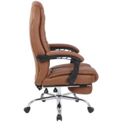 Clp Bureaustoel Castle Kunstleder Licht Bruin -Relax Verkoop 1000082858 0102