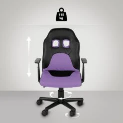 Clp Bureaustoel Fun Kunstleder Paars -Relax Verkoop 1000084050 0102