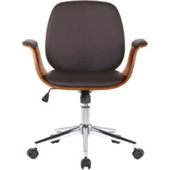 Clp Bureaustoel Kemberg Kunstleder Bruin 6 Clp Bureaustoel Kemberg Kunstleder Bruin -Relax Verkoop 1000085236 0102