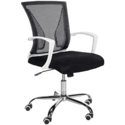 Clp Bureaustoel Tracy Frame Chroom Look Zwart