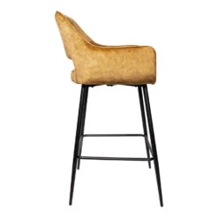 PTMD Barkruk Rust - Velvet - Barkruk Fallon -Relax Verkoop 1000089890 0102