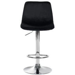 CLP Barkruk Divo Fluweel Chroom Frame Zwart -Relax Verkoop 1000091824 0102