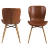 Sohome Eetkamerstoel - Set Van 2 - Jasmaine - PU - Cognac
