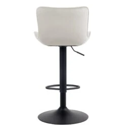 CLP Set Van 2 Barkrukken Emma Fluweel Crème -Relax Verkoop 1000092203 0103